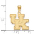 14k Yellow Gold U. of Kentucky Medium  UK  Pendant Discount