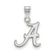 14k White Gold U. of Alabama Small Initial A Pendant For Sale