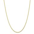 2.25mm, 10k Yellow Gold Lightweight D C Rope Chain Necklace Online now