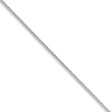 1mm 14k White Gold Solid Spiga Pendant Chain Necklace Cheap