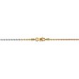 1.5mm 14k Tri-Color Gold D C Solid Rope Chain Anklet or Bracelet Online Sale