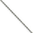 1.75mm Sterling Silver, Diamond Cut Solid Rope Chain Necklace Online now