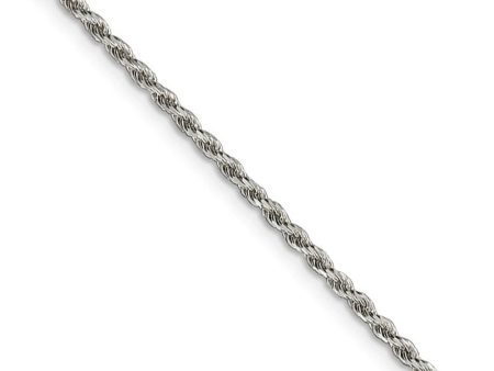 1.75mm Sterling Silver, Diamond Cut Solid Rope Chain Necklace Online now