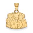 10k Yellow Gold U. of Alabama Small  BAMA  Logo Pendant Discount