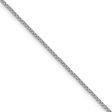 1.5mm 10k White Gold Solid Diamond Cut Wheat Chain Necklace Cheap