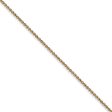 1mm, 14k Yellow Gold Solid Cable Chain Necklace Online