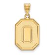 14k Yellow Gold Ohio State Large  O  Pendant on Sale