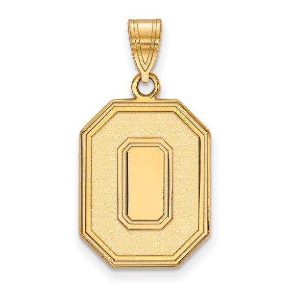 14k Yellow Gold Ohio State Large  O  Pendant on Sale