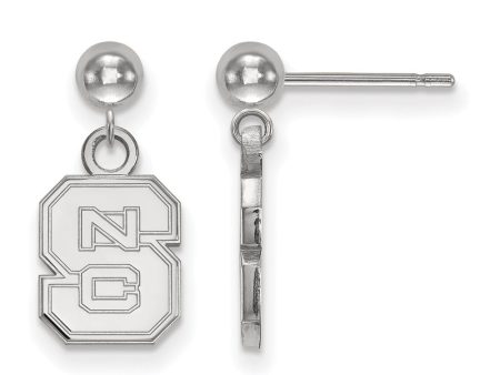 Sterling Silver North Carolina State  NCS  Dangle Earrings Online now