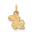 14k Gold Plated Silver U. of Kansas XS (Tiny) Mascot Charm or Pendant For Discount