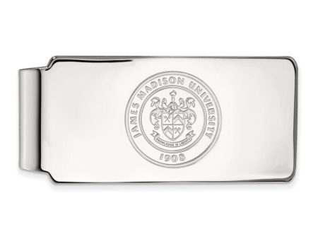 Sterling Silver James Madison U Crest Money Clip Fashion