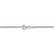 1.5mm Sterling Silver Solid Curb Chain Necklace For Sale