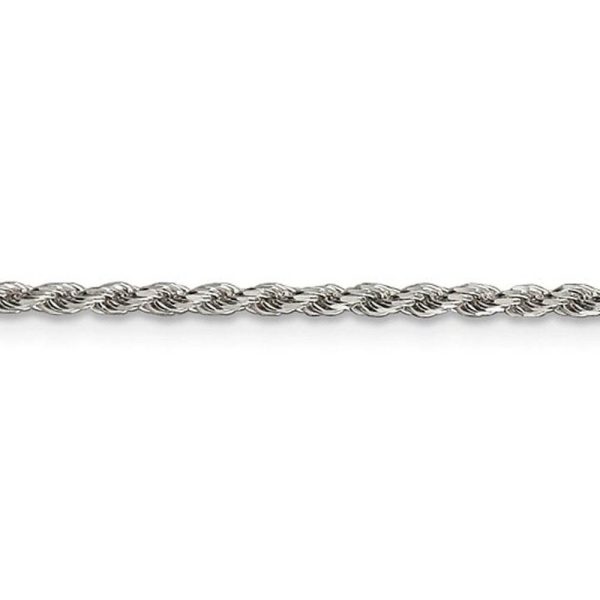 1.75mm Sterling Silver, Diamond Cut Solid Rope Chain Necklace Online now