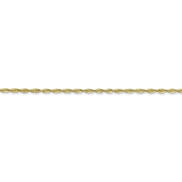 1.5mm, 10k Yellow Gold Lightweight D C Rope Chain Bracelet Sale