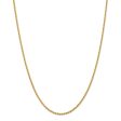 2.25mm, 14k Yellow Gold, Handmade Solid Rope Chain Necklace For Cheap