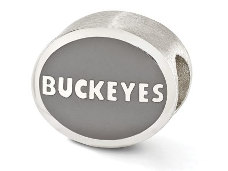 Sterling Silver & Enamel Ohio State University Bead Charm Online Sale