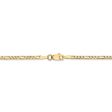 2.25mm, 14k Yellow Gold, Flat Figaro Chain Necklace Cheap