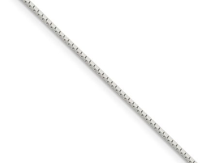 1mm Sterling Silver, Mirror Box Chain Necklace on Sale