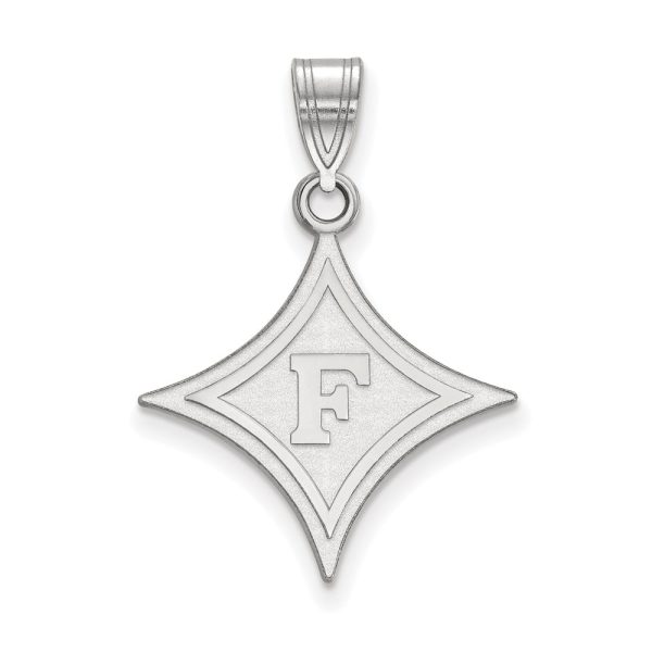 14k White Gold Furman U Large Rhombus Pendant Sale