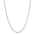 1.5mm 14k White Gold Solid Franco Chain Necklace For Cheap