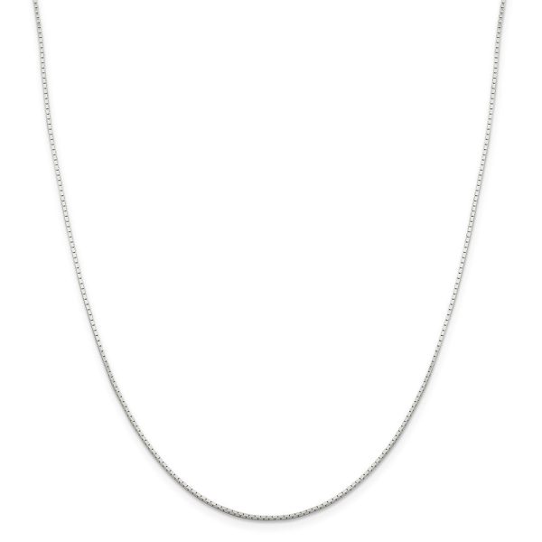 1mm Sterling Silver, Mirror Box Chain Necklace on Sale