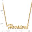 14k Gold Plated Silver Indiana U Medium Pendant Necklace on Sale