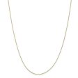 0.5mm, 10k Yellow Gold, Box Chain Necklace Online Hot Sale