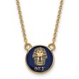 14K Plated Silver Phi Sigma Sigma Small Enamel Logo Necklace Online Hot Sale