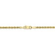 2.25mm 10k Yellow Gold Diamond Cut Solid Rope Chain Necklace Online