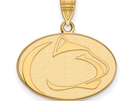 14k Yellow Gold Penn State Medium Pendant Online