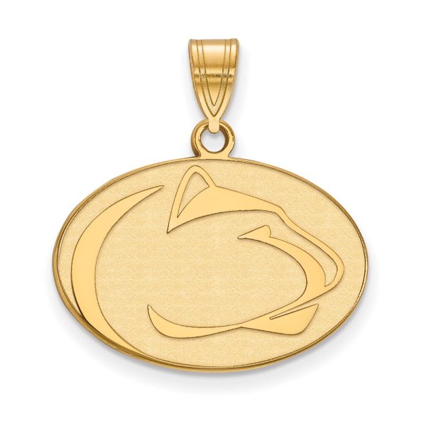 14k Yellow Gold Penn State Medium Pendant Online