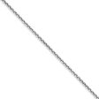 1.4mm, 14k White Gold, Diamond Cut Cable Chain Necklace Online