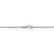 1.8mm, 14k White Gold Diamond Cut Solid Cable Chain Necklace Cheap