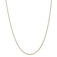 1.25mm, 14k Yellow Gold, Solid Box Chain Necklace on Sale