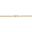 1.5mm 14k Yellow Gold Diamond Cut Solid Rope Chain Bracelet on Sale