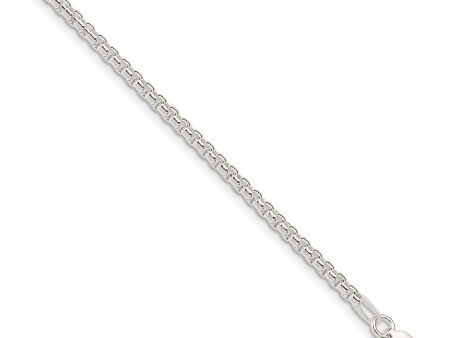 2.6mm Sterling Silver Solid Round Box Chain Necklace For Discount