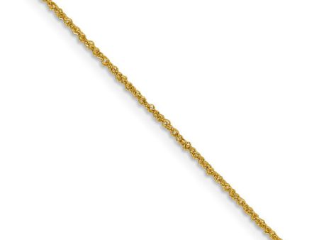 1mm 14k Yellow Gold Diamond Cut Fancy Singapore Chain Necklace Hot on Sale