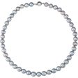 10-11mm, FW Cultured Gray Pearl & Sterling Silver Necklace, 18 Inch Supply