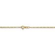 1.25mm 10k Yellow Gold Flat Figaro Chain Necklace Cheap