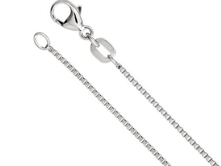 1mm Platinum Diamond Cut Box Chain Necklace Online