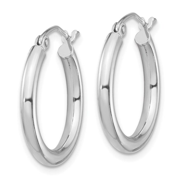 2.5mm, Sterling Silver, Classic Round Hoop Earrings - 20mm (3 4 Inch) Online