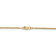 1.5mm 14k Yellow Gold Hollow Round Box Chain Necklace Hot on Sale