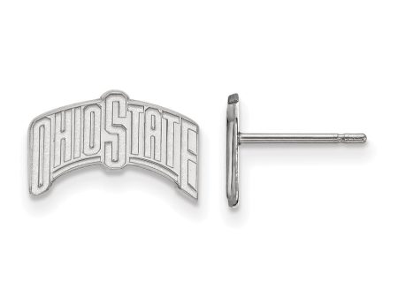 Sterling Silver Ohio State University Small Post Earrings Online Hot Sale