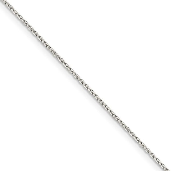 1mm Sterling Silver Flat Cable Chain Necklace Sale