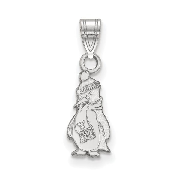 14k White Gold Youngstown State Small Logo Pendant Online Sale