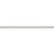 1.25mm Sterling Silver Diamond Cut Solid Round Spiga Chain Necklace Cheap