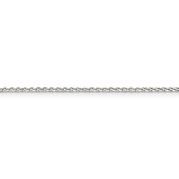 1.25mm Sterling Silver Diamond Cut Solid Round Spiga Chain Necklace Cheap