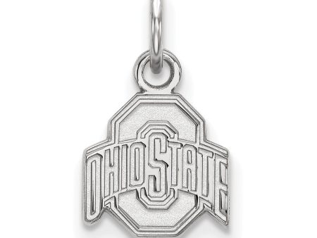 14k White Gold Ohio State XS (Tiny)  OHIO STATE  Charm or Pendant Sale