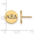 14K Plated Silver Alpha Xi Delta Enamel Greek Letters Post Earrings Sale