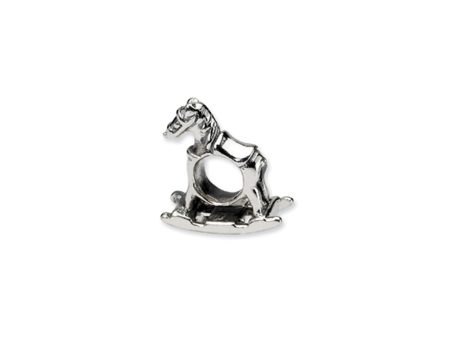 Sterling Silver Rocking Horse Bead Charm Discount